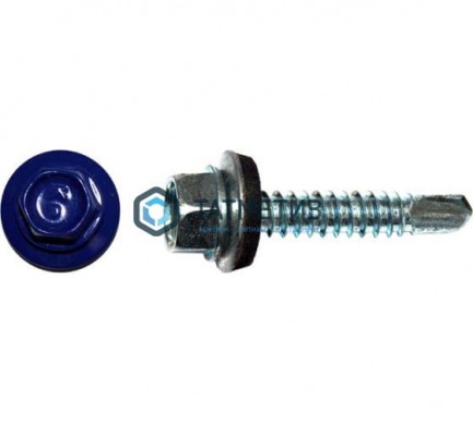 Саморез окраш.кров. 5,5х19 /5002/ (250 шт/уп) КК | «ТАТМЕТИЗ» Саморез окраш.кров. 5,5х19 /5002/ (250 шт/уп) КК - магазин крепежа «ТАТМЕТИЗ»