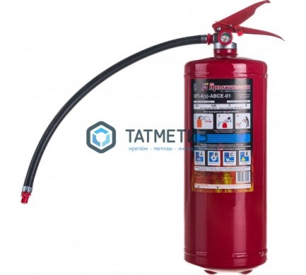 Огнетушитель порошковый ОП-4 (з) АВСЕ-Ярпожинвест | «ТАТМЕТИЗ» Огнетушитель порошковый ОП-4 (з) АВСЕ-Ярпожинвест - магазин крепежа «ТАТМЕТИЗ»