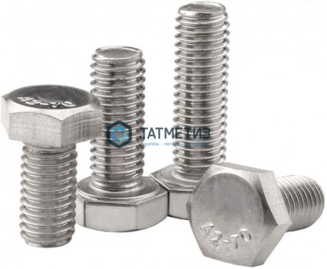 Болт М16 х 60 DIN 931 А2 нержавейка (25 шт/уп) неполная резьба -  магазин крепежа «ТАТМЕТИЗ»