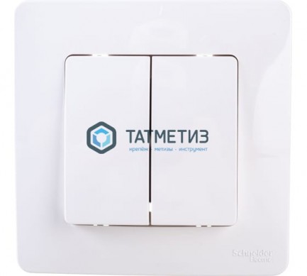 Выключатель 2-кл. СП BLANCA, 10A, 250B, белый Schneider Electric | «ТАТМЕТИЗ» Выключатель 2-кл. СП BLANCA, 10A, 250B, белый Schneider Electric - магазин крепежа «ТАТМЕТИЗ»