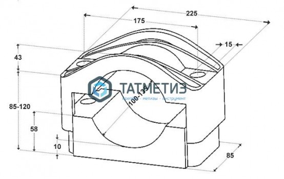 Хомуты для одиночного крепления Dutchclamp SE 100-135 -  магазин крепежа «ТАТМЕТИЗ»