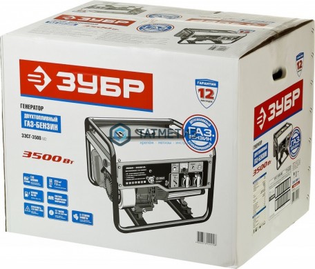Генератор гибридный (бензин / газ), 3500 Вт, ЗУБР -  магазин крепежа «ТАТМЕТИЗ»