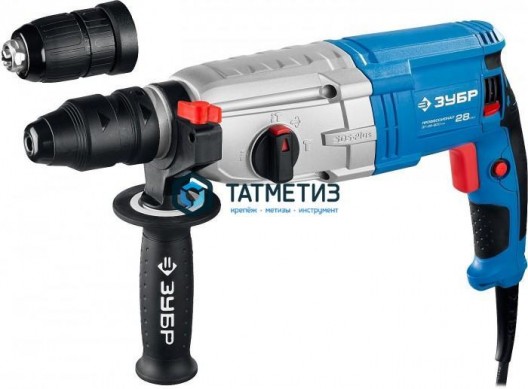 Перфоратор SDS-plus, ЗУБР Профессионал, горизонтальный, мет. редуктор, 3.2Дж, 0-1200 об мин, 800 Вт | «ТАТМЕТИЗ» Перфоратор SDS-plus, ЗУБР Профессионал, горизонтальный, мет. редуктор, 3.2Дж, 0-1200 об мин, 800 Вт - магазин крепежа «ТАТМЕТИЗ»
