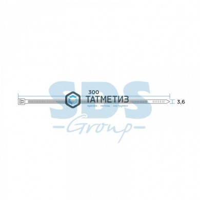 Хомут-стяжка нейлон 300 х 3,6 (100 шт/уп) REXANT серый | «ТАТМЕТИЗ» Хомут-стяжка нейлон 300 х 3,6 (100 шт/уп) REXANT серый - магазин крепежа «ТАТМЕТИЗ»