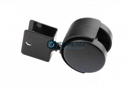 Колесо мебельное поворотное, черный нейлон, крепление П-образное TWH 50 | «ТАТМЕТИЗ» Колесо мебельное поворотное, черный нейлон, крепление П-образное TWH 50 - магазин крепежа «ТАТМЕТИЗ»