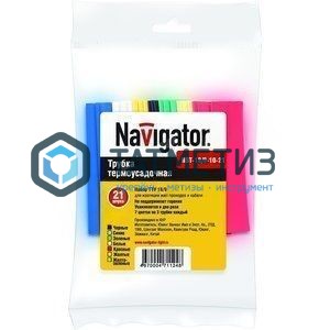 Набор термоусадочных трубок 8/4 (7 цветов по 3шт) 10см Navigator | «ТАТМЕТИЗ» Набор термоусадочных трубок 8/4 (7 цветов по 3шт) 10см Navigator - магазин крепежа «ТАТМЕТИЗ»